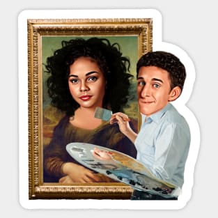 Saved by the Bell - Screech and Lisa Sticker